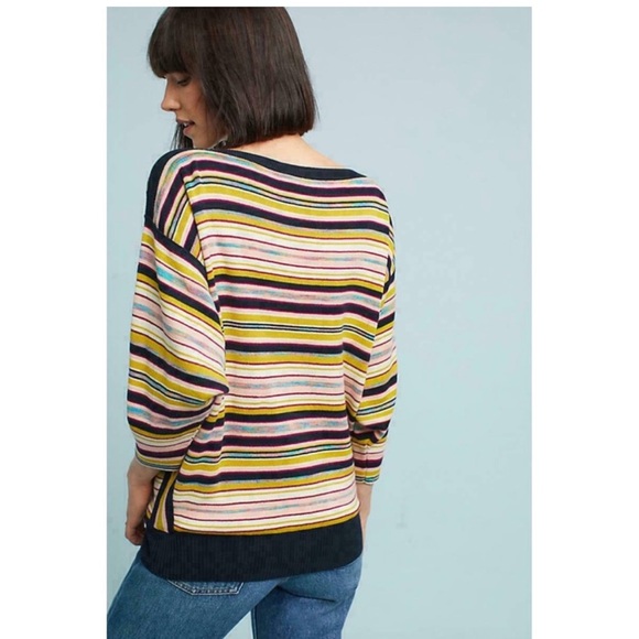 Anthropologie Moth Striped Sweater - Picture 2 of 15